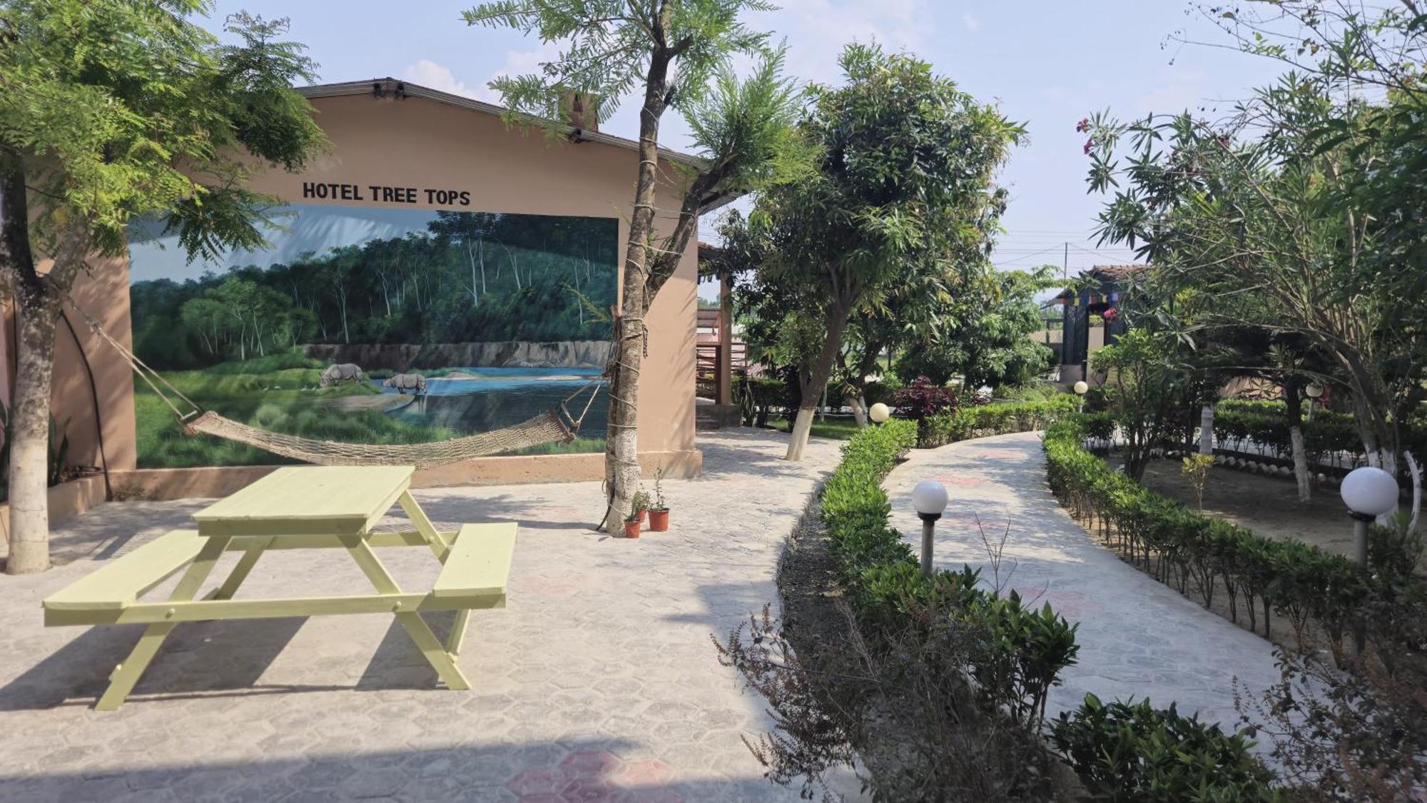Hotel Tree Tops Sauraha Ngoại thất bức ảnh