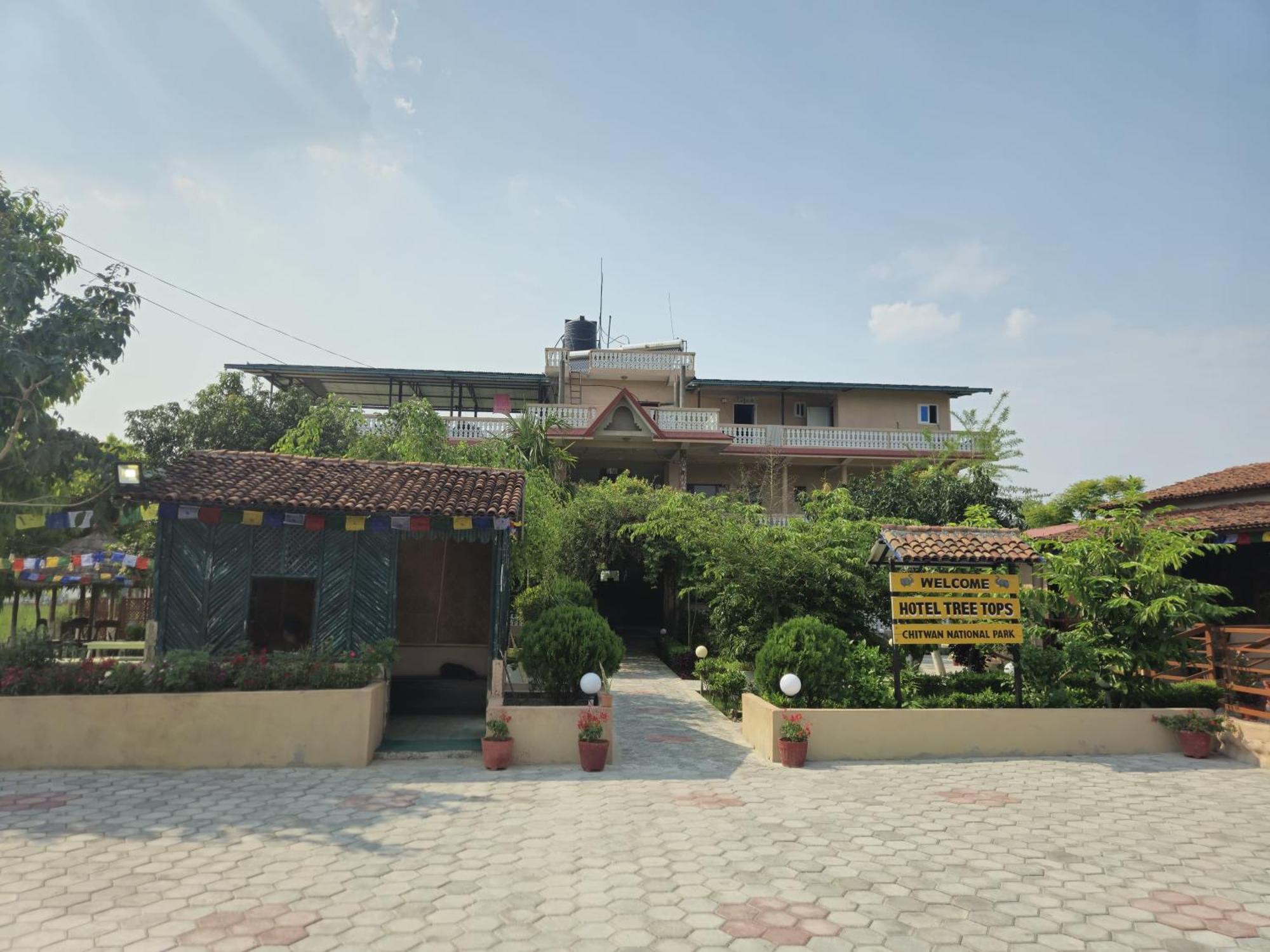 Hotel Tree Tops Sauraha Ngoại thất bức ảnh